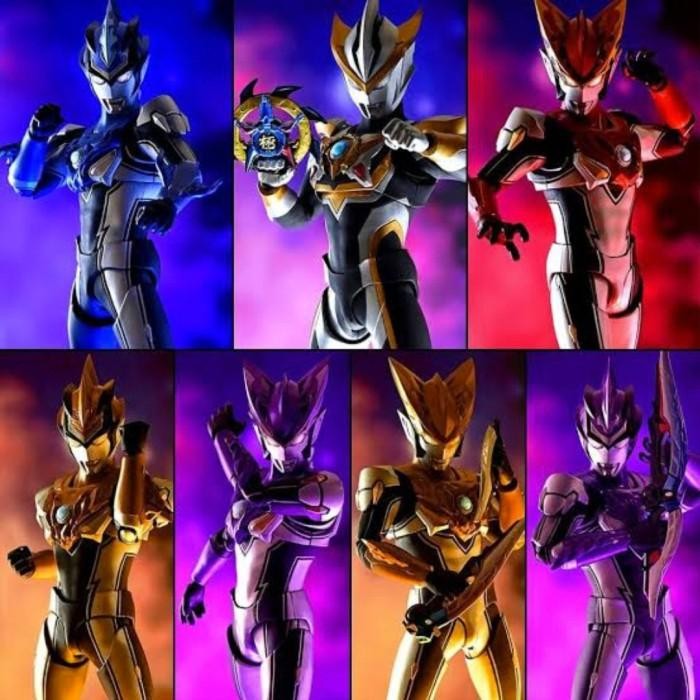 SHF Figuarts Ultraman R/B Blu Rosso Wind Fire Earth Aqua Ground Figure