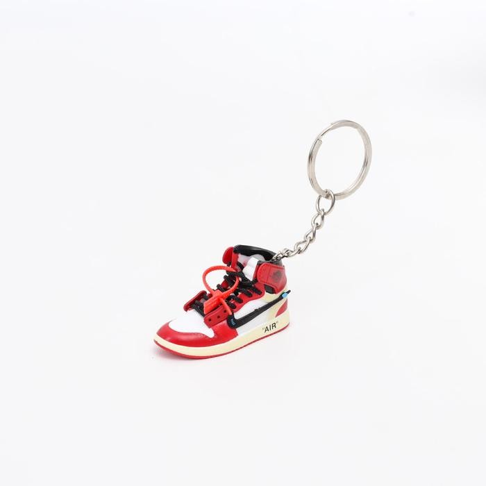 AJ1 OFFWHITE CHICAGO MINIATUR GANTUNGAN KUNCI KECIL SNEAKERS