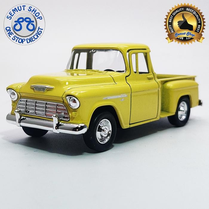 Welly Nex 1955 Chevrolet Stepside Pick Up Miniatur Mobil Chevrolet