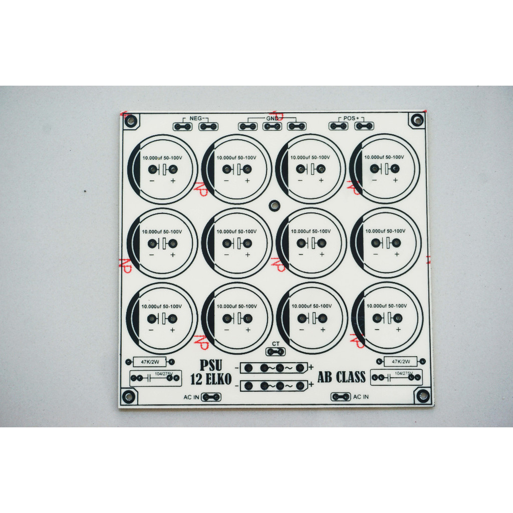 PCB PSU 12 Elco AB Class Fiber Berkualitas Tinggi
