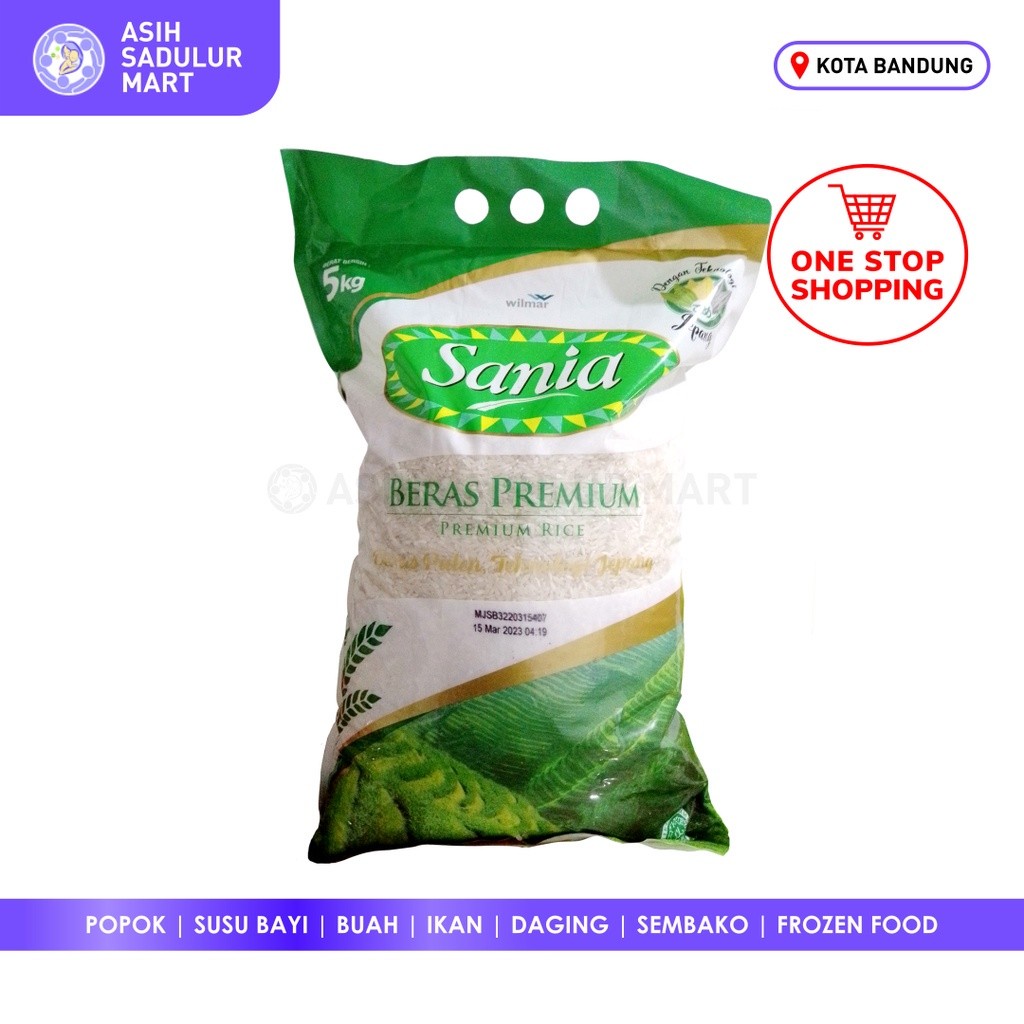 

Beras Sania Premium 5kg Halal Tanpa Kimia