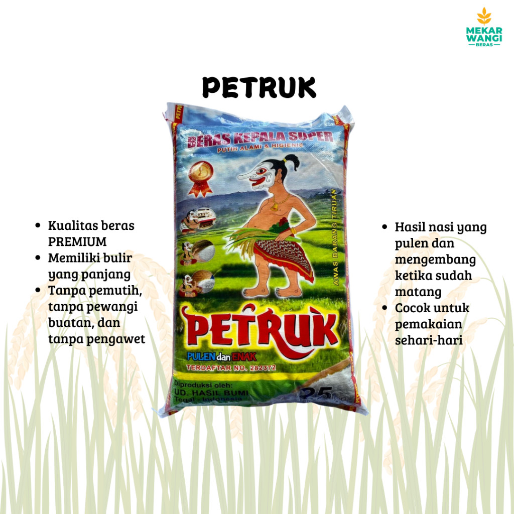 

Beras Petruk 25kg Premium Tanpa Pewarna