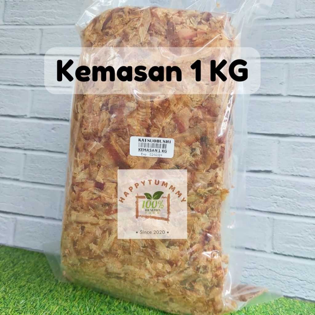 

HPT - KATSUOBUSHI 1 KG HALAL Shaved Bonito Flakes/Katsuo Bushi Serutan Ikan Cakalang Asap Serut