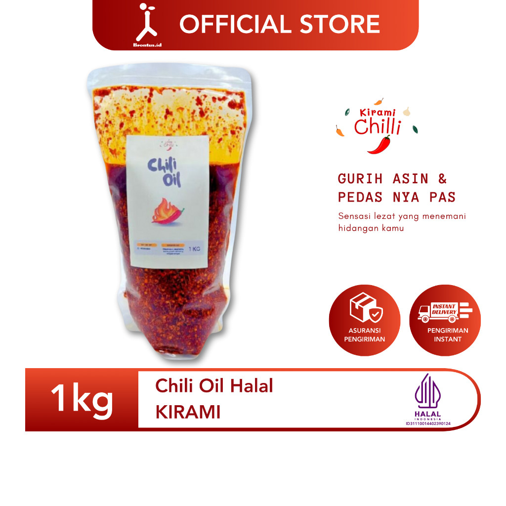 

BrontusID - KIRAMI Chili Oil Halal 1KG - Original Kirami