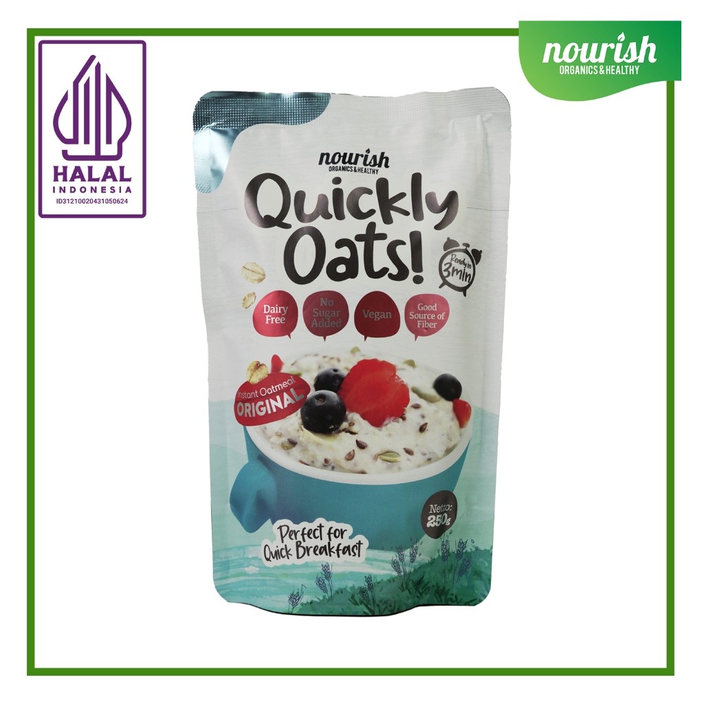 

Quickly Oats! Instant Oatmeal Original Buy 1 Get 1 Free (250gr x 2pc)