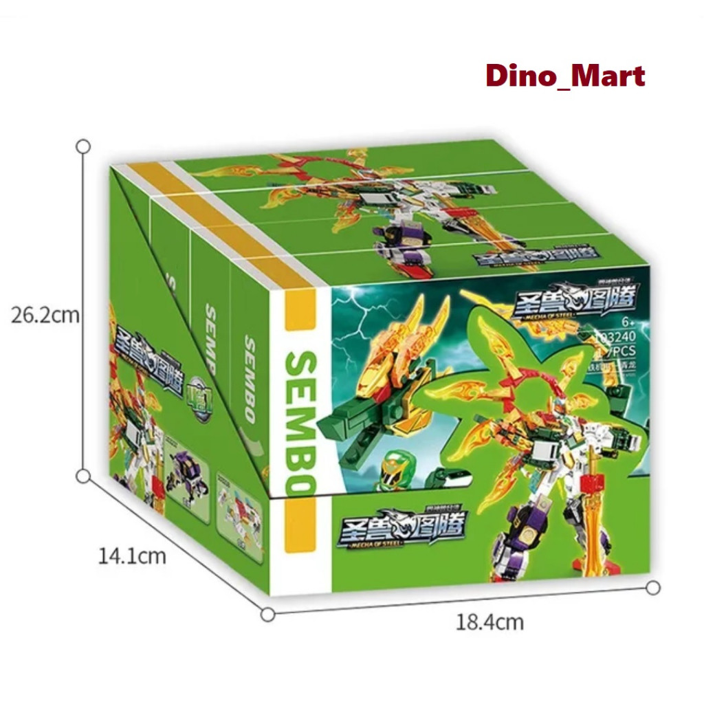 Sembo Block Mecha of Steel 4 in 1 Robot Mythical Beast 103237 - 103240