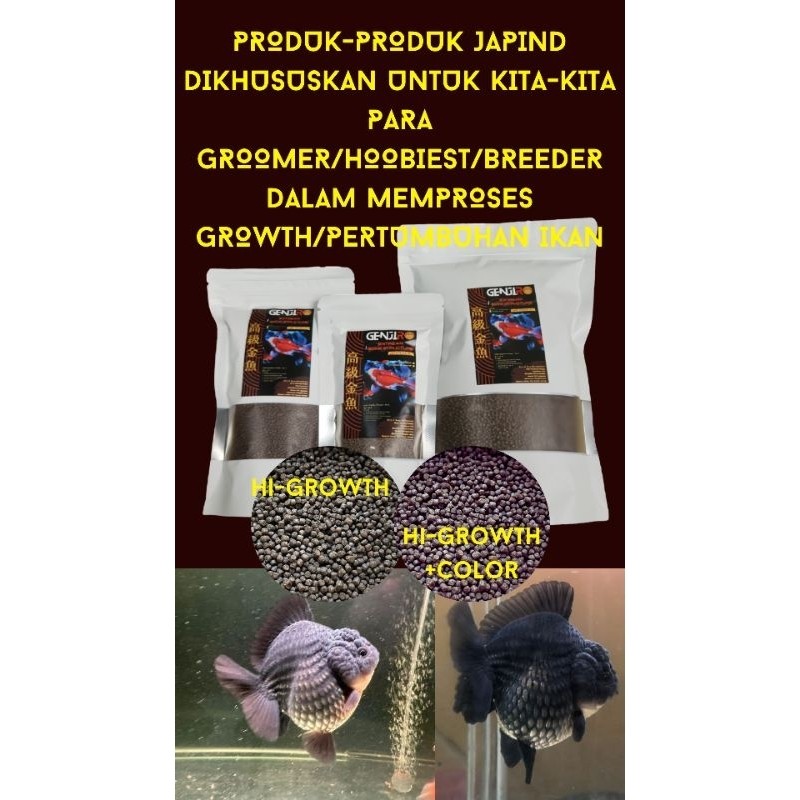 NEW Pakan/Pelet Goldfish & Tamasaba - Genjiro Color 500 Gr