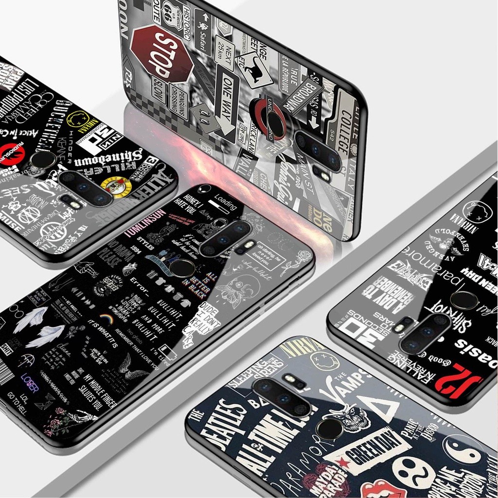 Softcase Glass Kaca OPPO A5 2020, A9 2020 - Casing HP OPPO A5 2020, A9 2020 [ S06 ].