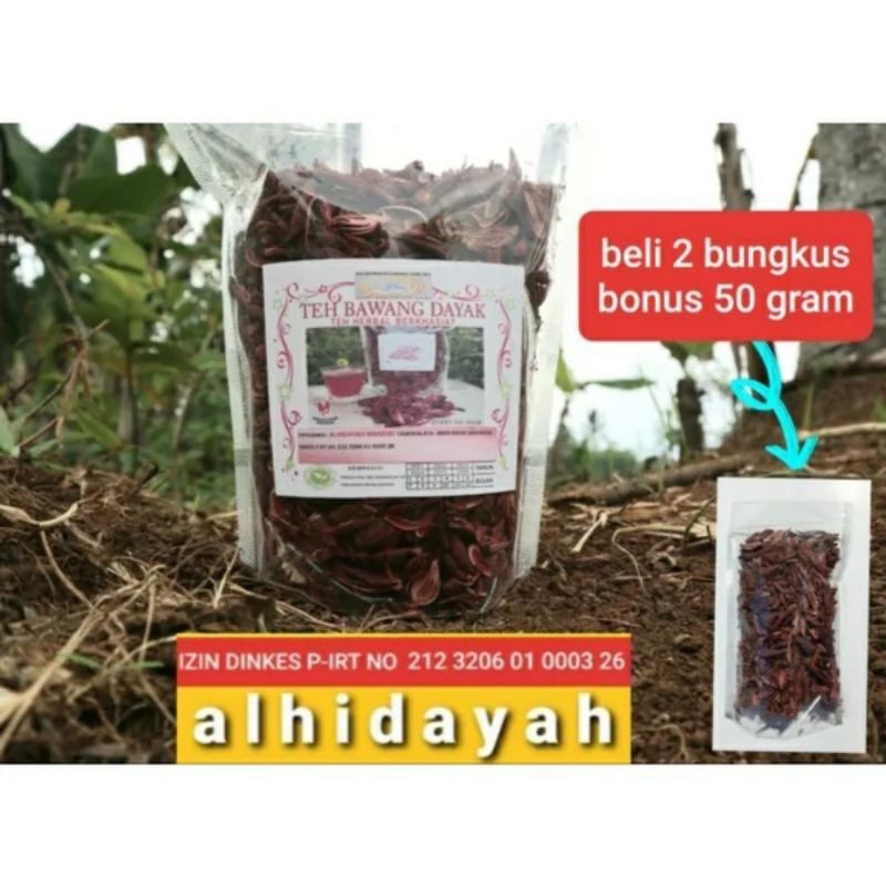 

Teh Bawang dayak kering 500gram beli 2 gratis 50 gram(ongkir murah)