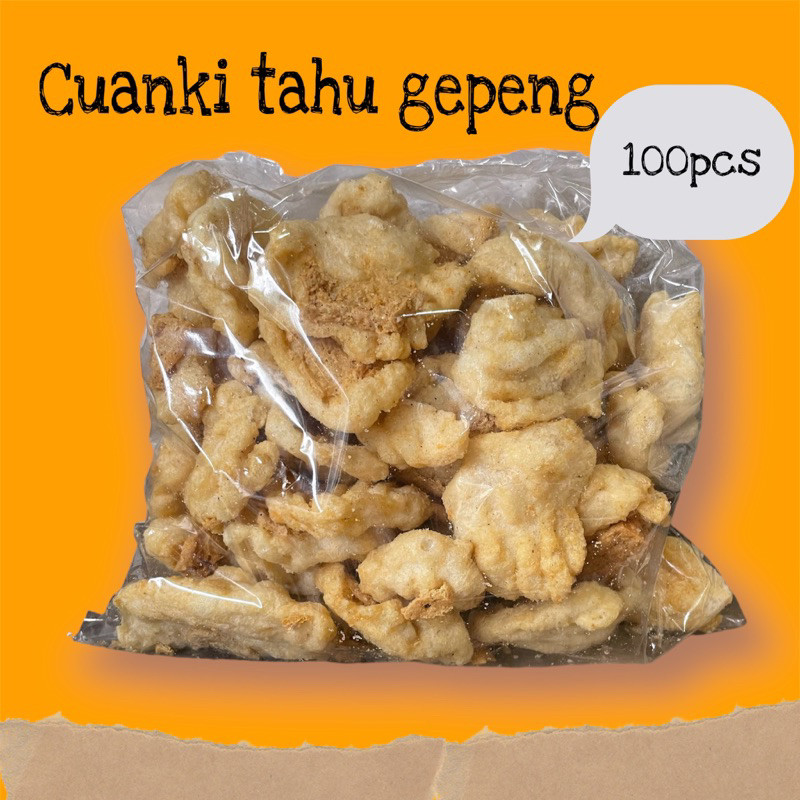 

CUANKI TAHU GEPENG 100pcs /LIBAN FOOD
