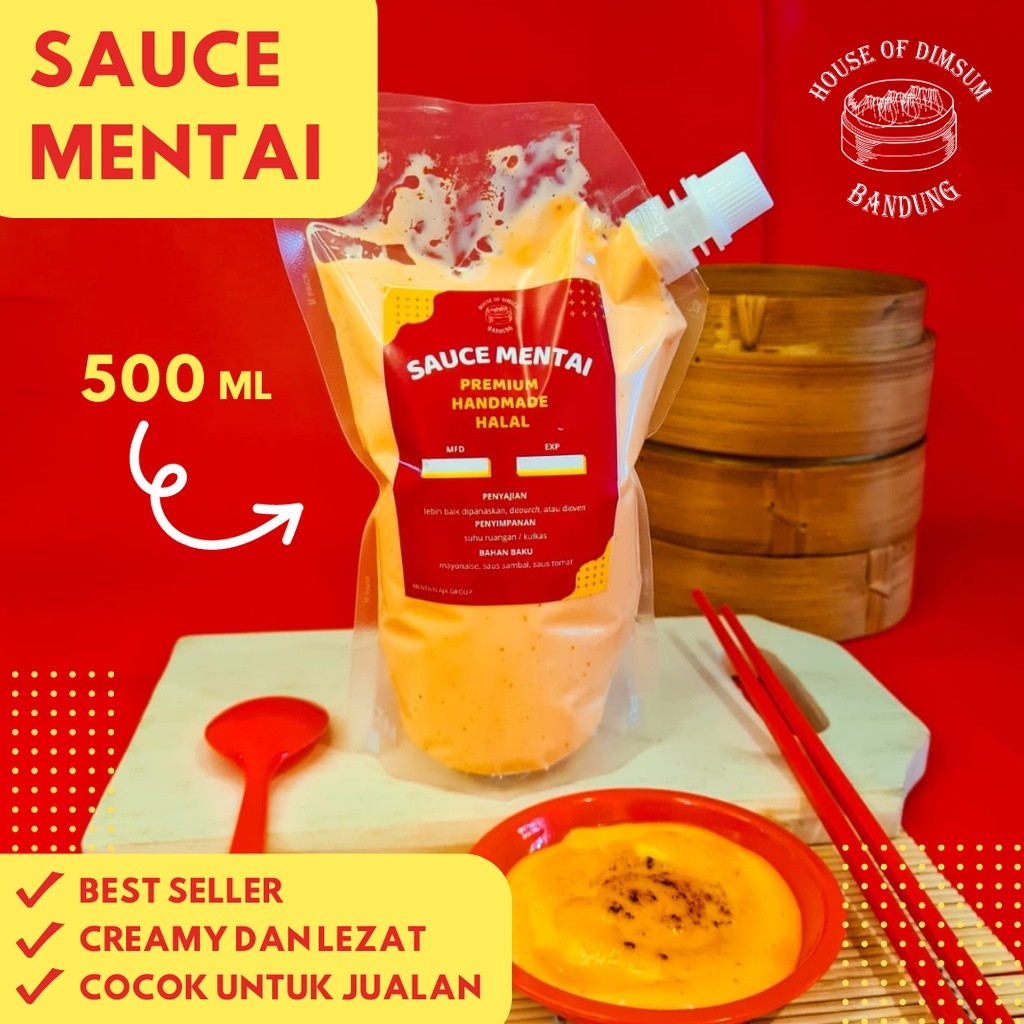 

Saos Saus Mentai Halal 500ml Premium Enak