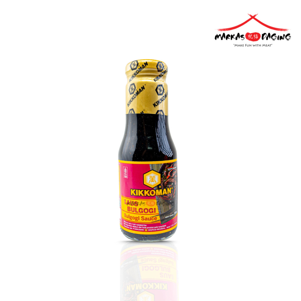 

KIKKOMAN SAUS BULGOGI / BULGOGI SAUCE HALAL KEMASAN BOTOL BELING 300gr - Markasdaging