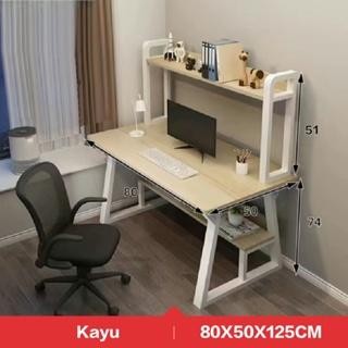 E-Tife Meja Belajar / Meja Belajar Dengan Rak / Meja Belajar Minimalis / Meja Belajar Kayu /Meja