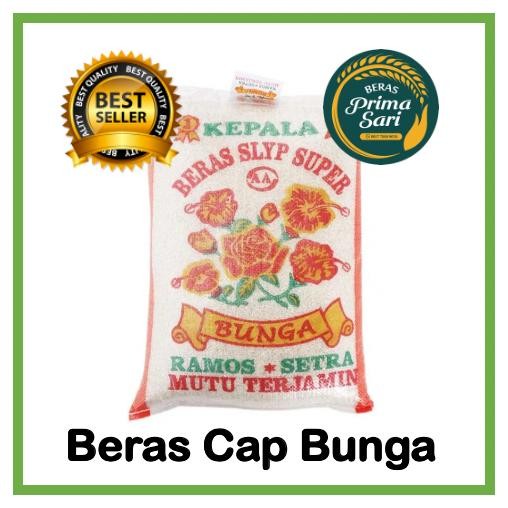

[Best Seller] Beras Cap Bunga 5Lt / 5Kg / 10Kg / 20Kg Promo