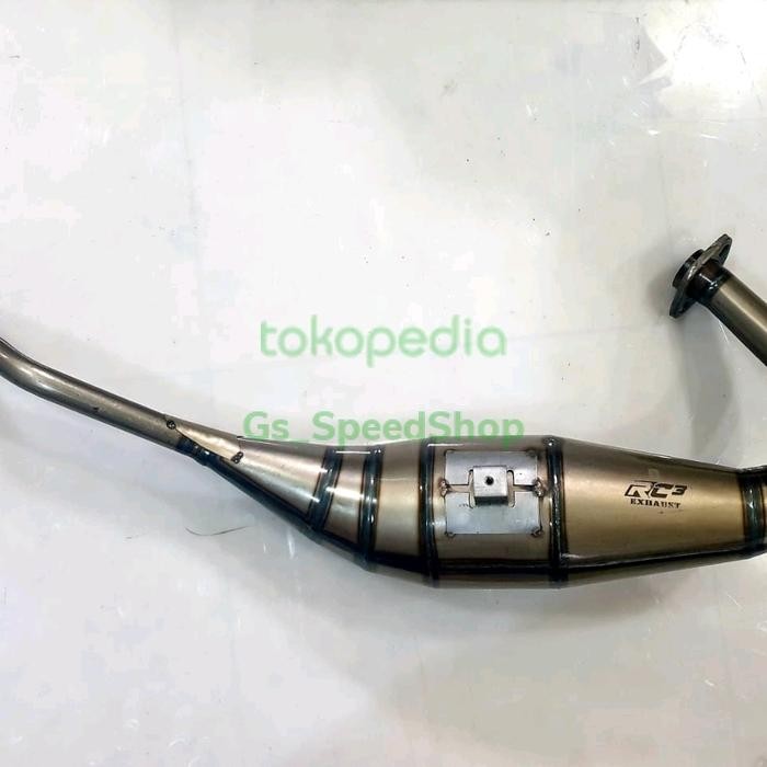 Chamber Perut Knalpot Rc3 Ninja 150 Rr R Ss Plat Perut 40 Leher C