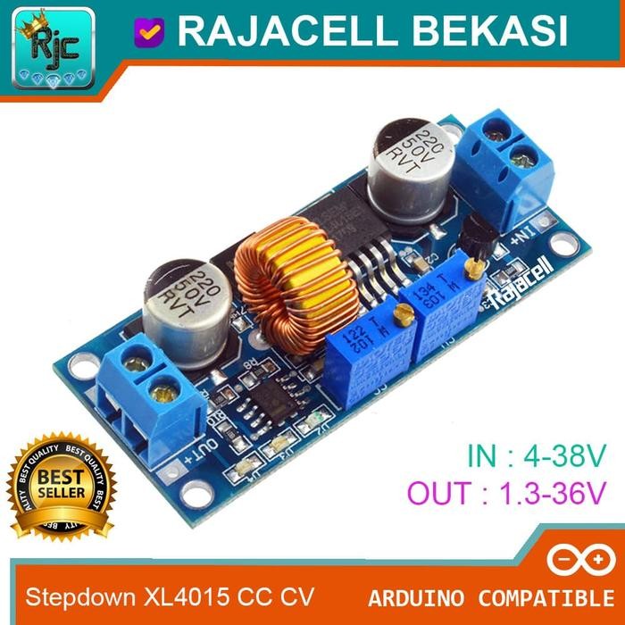 Ta_ Xl4015 5A Adjustable Cc Cv Step Down Lithium Battery Charger Module