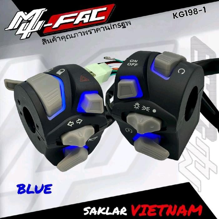 PREMIUM saklar motor nyala lampu led saklar vietnam vario pcx aerox nmax beat Gas Kabel Motorcycle