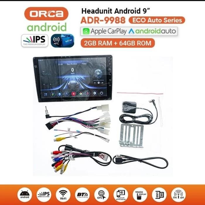 Head Unit Android Orca NFC ADR 9988 ECO AUTO SERIES NFC 9 INCH