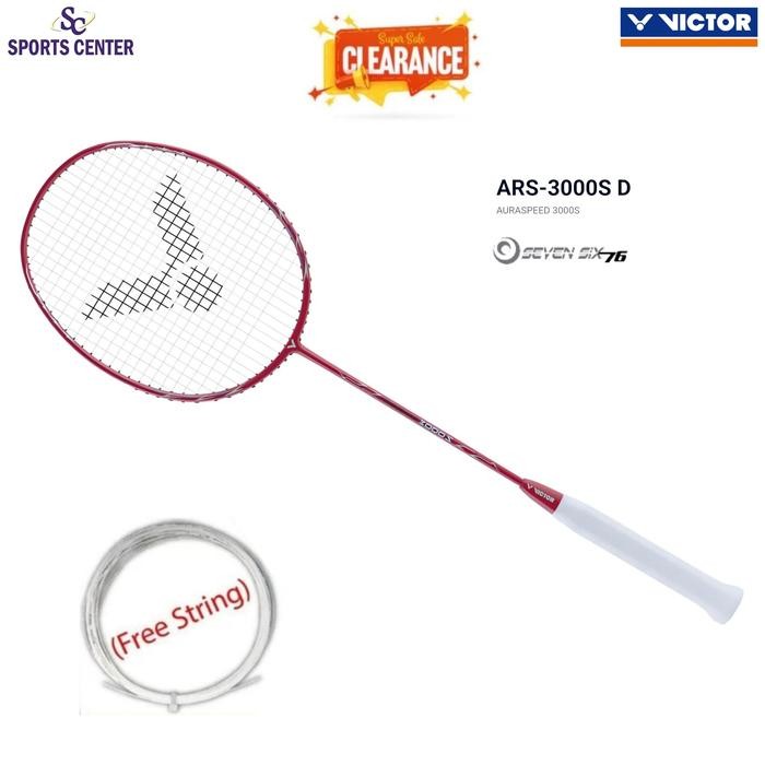 PREMIUM Clear Sale Raket Badminton Victor Auraspeed 3000S D / ARS-3000S D