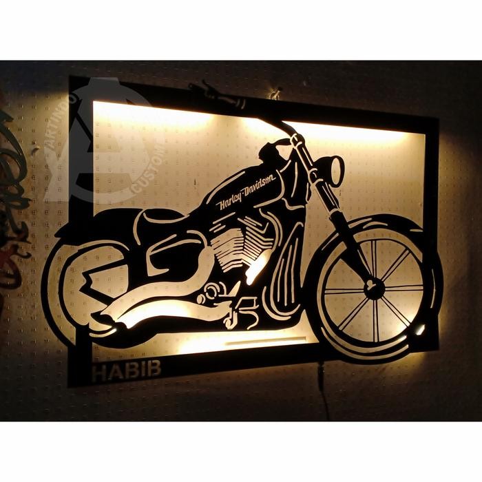 Terlaris Hiasan Dinding Led Custom Dekorasi Lukisan Papan Nama Timbul