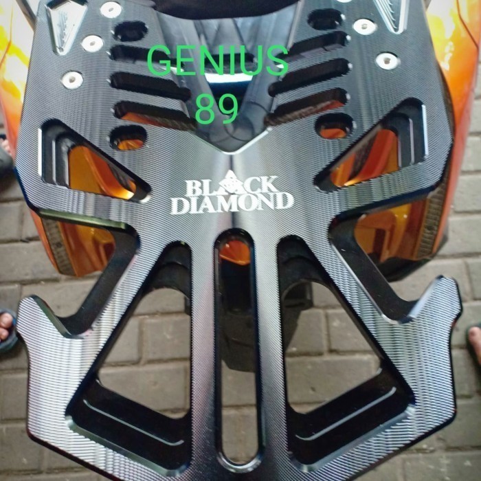 PREMIUM Breket Box Nmax Full CNC Black Diamond