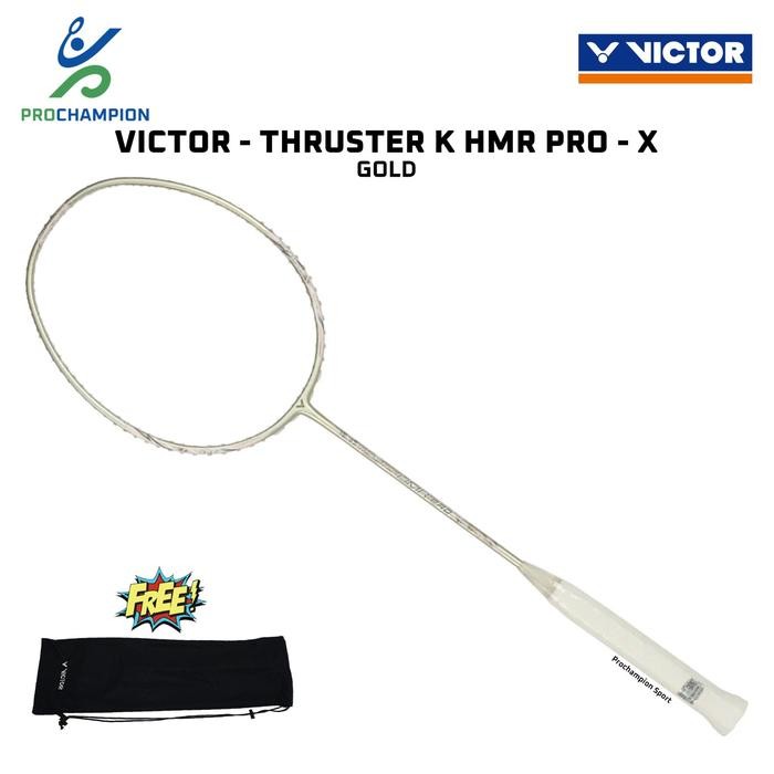 PREMIUM Raket Badminton Victor Thruster K HMR Pro G Gold