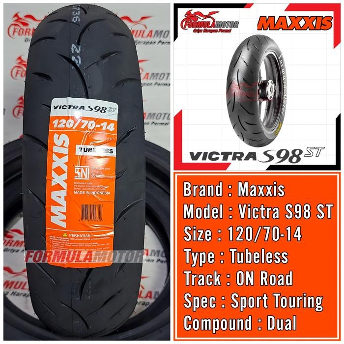 PREMIUM 120/70-14 Maxxis Victra Ban Motor Ring 14 Tubeless - Ban Belakang PCX
