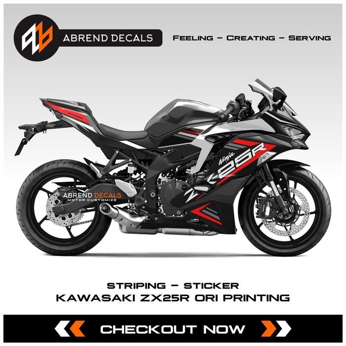 PREMIUM Decal Striping Zx25R SE 2022 / Stiker Motor Kawasaki ZX 25 R Ori Print