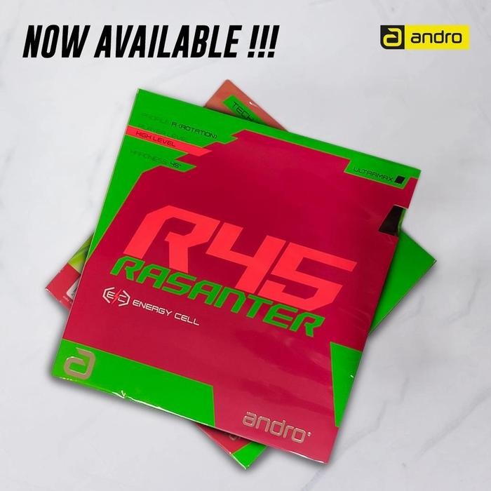 PREMIUM KARET BET PINGPONG TENIS MEJA ANDRO RASANTER R45 ORI RASA TENERGY FX