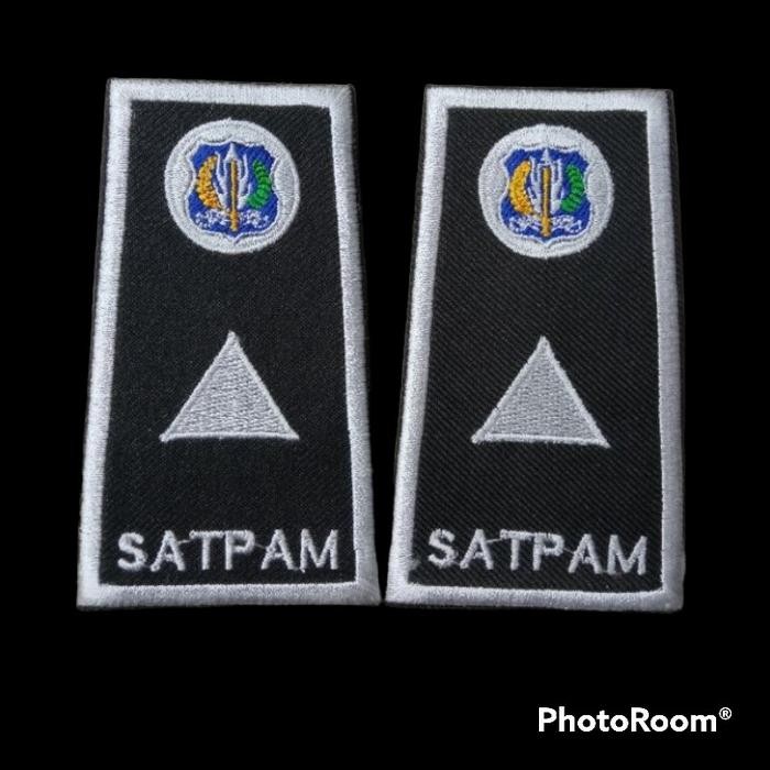 PREMIUM Atribut pangkat satpam sepasang