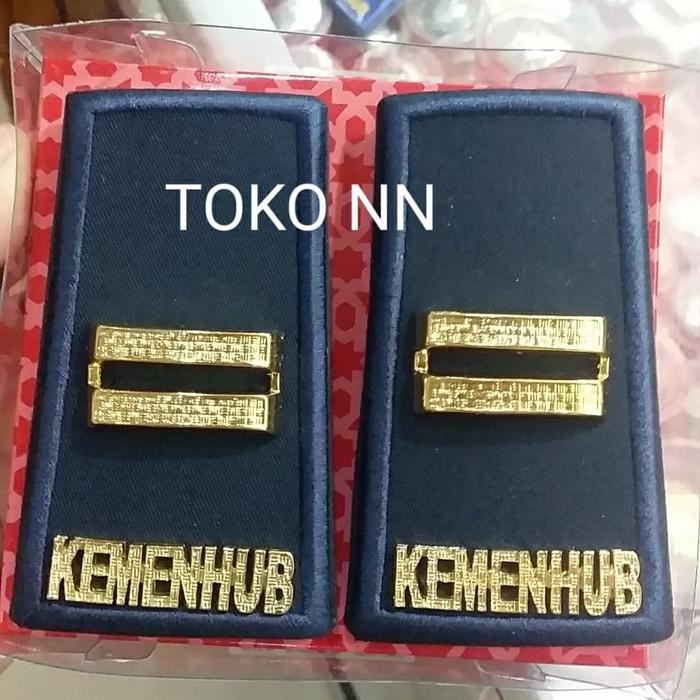PREMIUM pangkat kemenhub 3b logam biru dongker