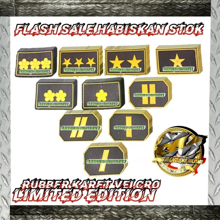 PREMIUM LOGO VELCRO KARET BORDIR CUSTOM PARTAI EMBLEM PATCH TEMPEL PDL PANGKAT