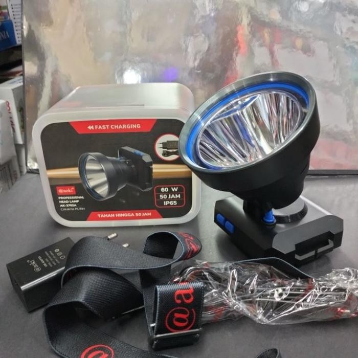 Murahh Varian Terbaru Senter Kepala Aoki 3702(A) / AOKI 3701 senter kepala Aoki 60watt / 40 WAT