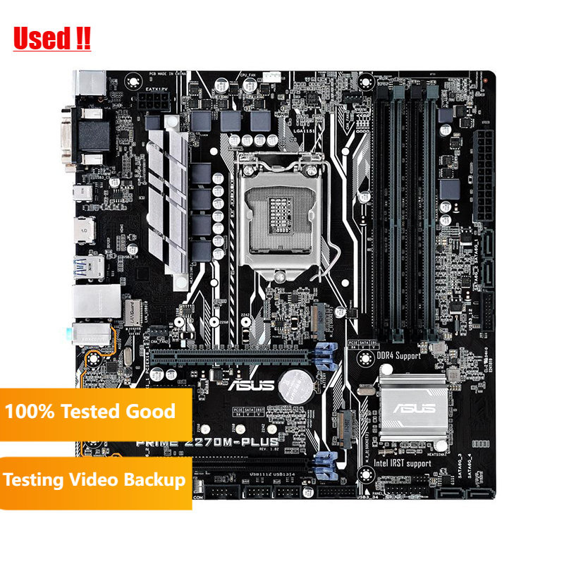 ASUS PRIME Z270M-PLUS Motherboard 1151 Motherboard DDR4 Support Core i7 7700k Cpus Intel Z270 2×M.2 
