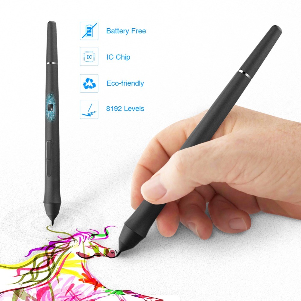 VEIKK P03 Digital Battery-Free Pen 8192 Levels Passive Pen for VEIKK Drawing Monitor VK1560 and VK15