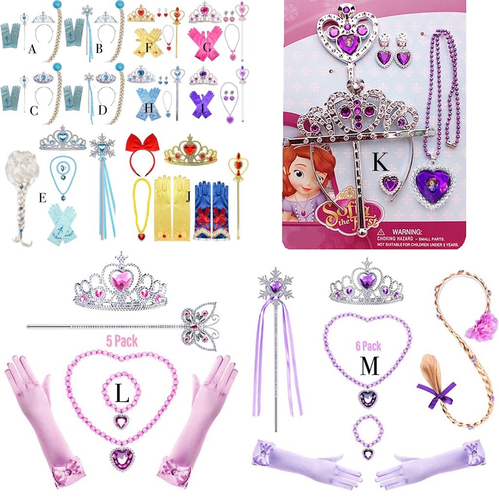 Fairyland Asesoris Putri Princess Frozen Aurora Cinderela Sofia Mahkota Tongkat princess