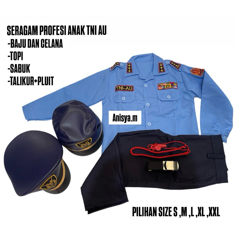 SERAGAM ANAK TNI AU/BAJU ANAK TNI AU/BAJU PROFESI ANAK