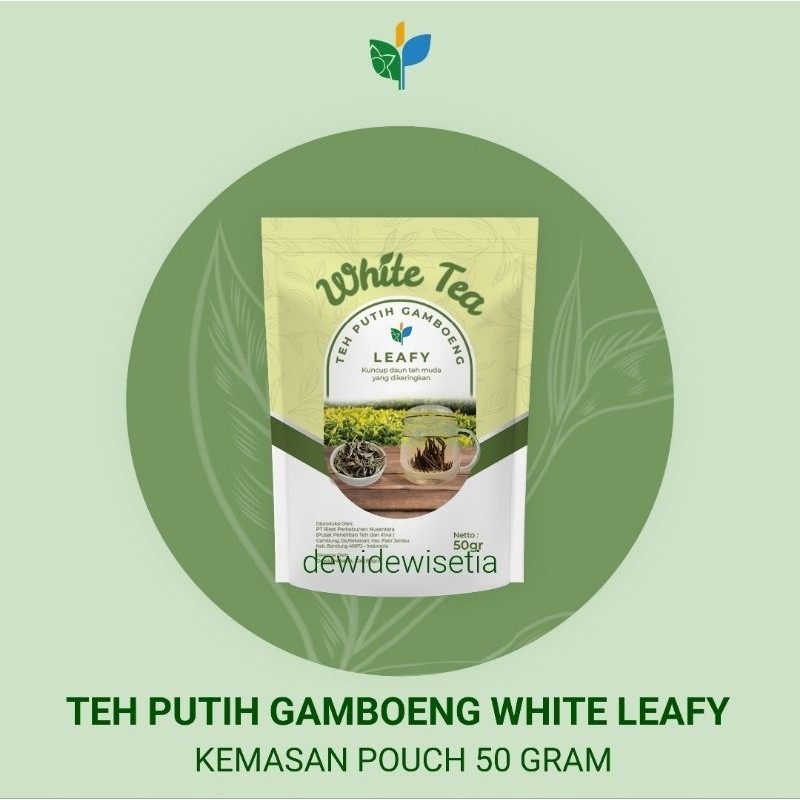 

Teh Putih Gamboeng White Leafy kemasan pouch