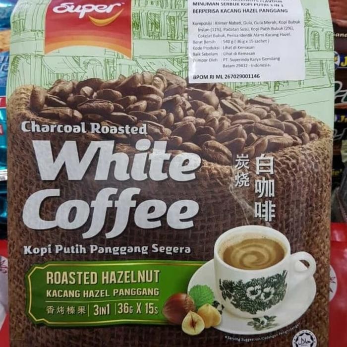 

Terlaris Super White Coffee Charcoal Roasted Hazelnut Ongkir Termurah
