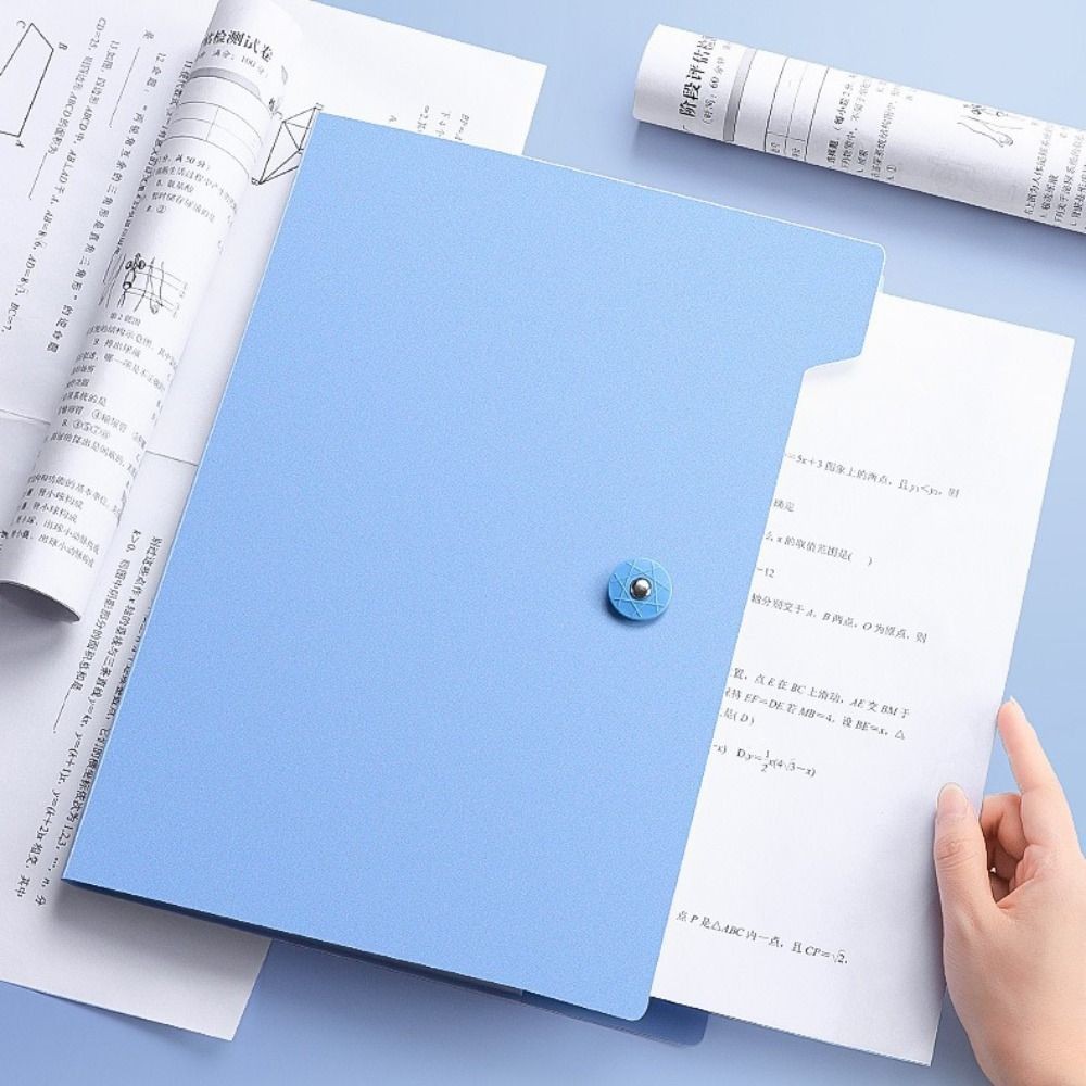 

Waterproof A4 File Folder 4/8/12 Pockets Classified Storage Organ Bag Test Paper Storage PP Document Bag School Office