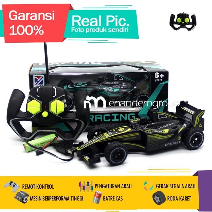 Mainan Mobil Remot Kontrol Rc Balap Formula Turbo Batre Cas Super Fast