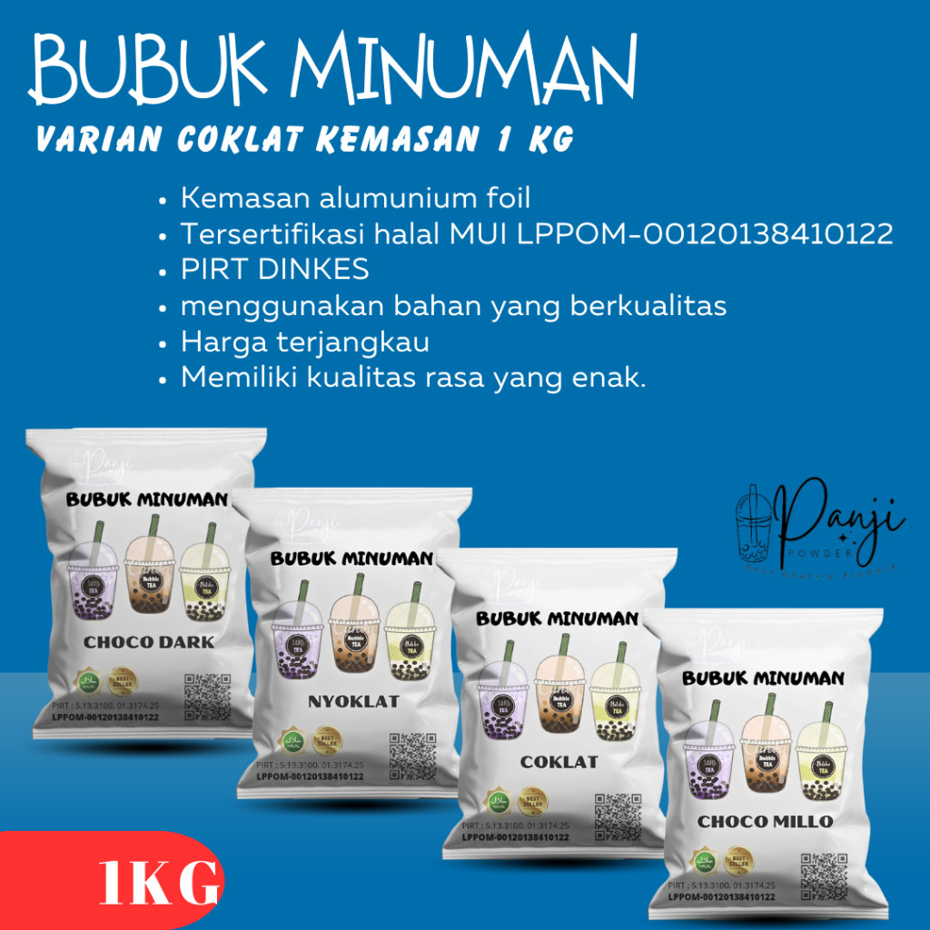 

BUBUK MINUMAN ANEKA RASA COKLAT 1KG SERBUK MINUMAN STICKY MILK BUBUK MINUMAN KEKNIAN MINUMAN BOBA