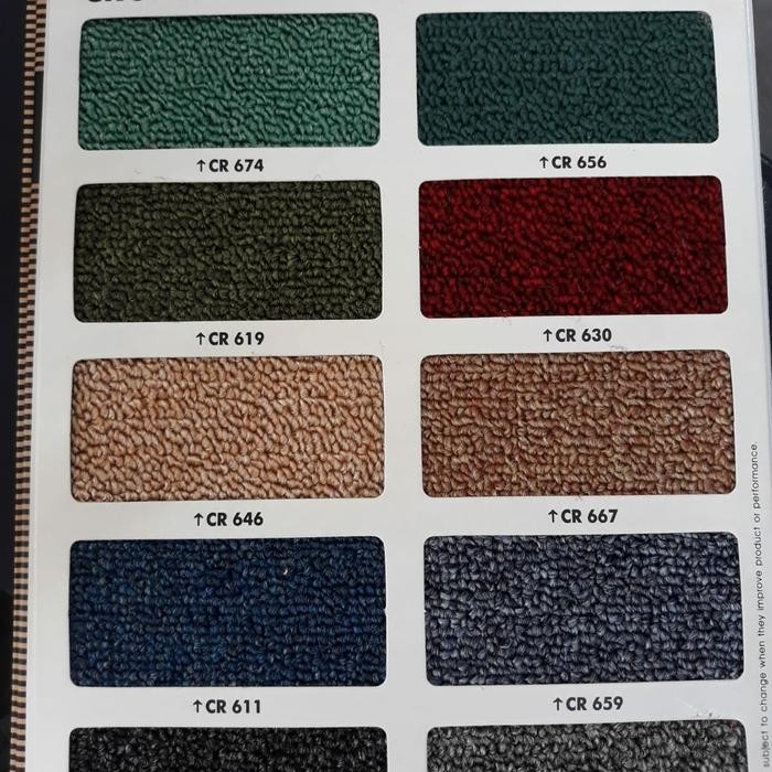 karpet lantai meteran crown