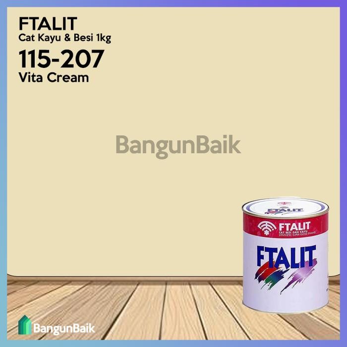 Kansai FTALIT 207 Vita Cream 1kg / Cat Kayu dan Besi FTALIT 115-207