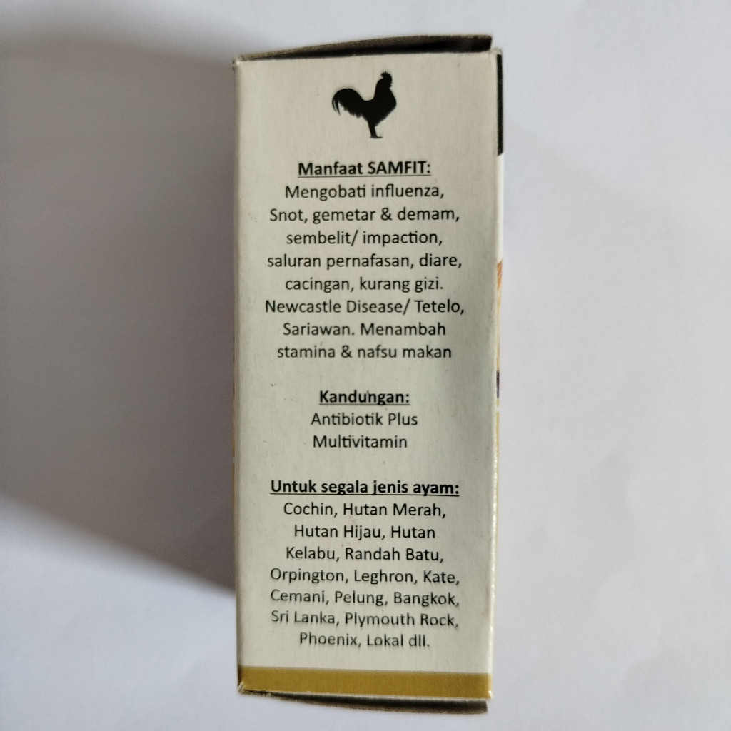 Samfit Obat Flu Ayam Sakit Cacingan Tetelo Obat Ayam Diare Obat Dalam untuk Ayam 15Ml