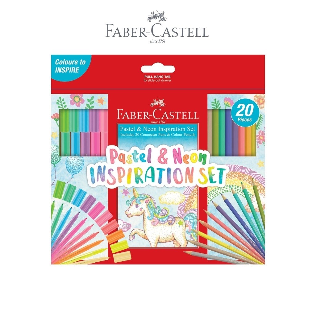 

Meriyah Storee - Set Alat Tulis Faber Castell 155035A Creative Colouring Set Pastel Neon Pack 20