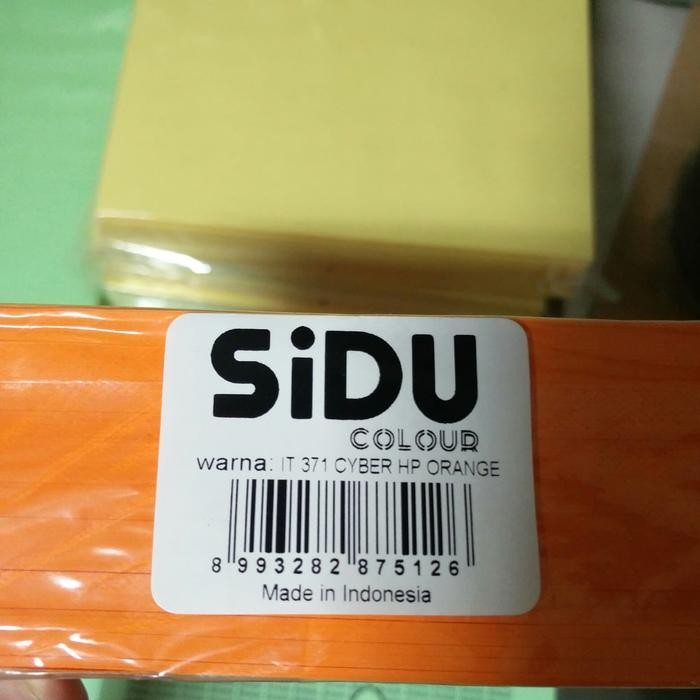 

Terlaris- Kertas Spectra / Sidu A4 80 Warna Cyber Hp Orange It371