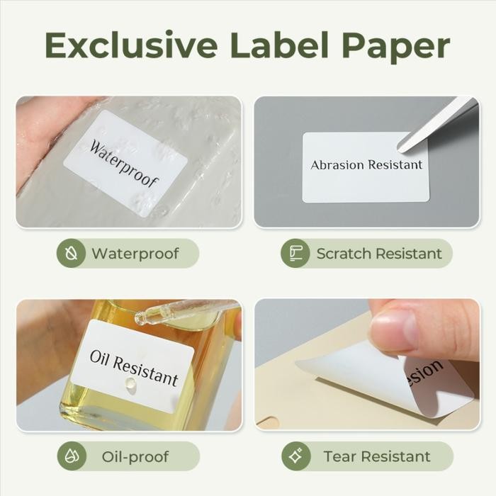 

Terlaris- Niimbot B21 B1 B203 B3S Label Putih Sticker Thermal Tahan Air Minyak
