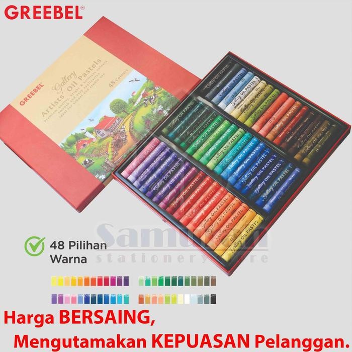 

Art - Crayon Greebel Artist 48 Warna / Krayon Gambar Profesional Mewarnai / Oil Pastel Art Premium