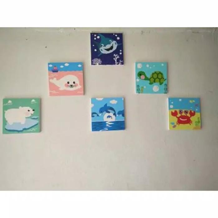

Art - Children Canvas Painting Unicorn Theme - Prakarya Anak - Coloring
